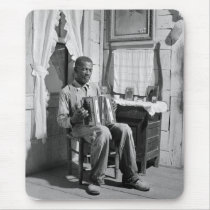 African American Accordion Player, 1941 Mouse Pads