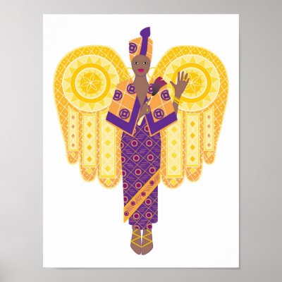 African American Angel Poster by bildix