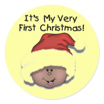 African American Baby 1st Christmas