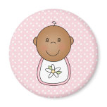 African American Baby Girl magnets