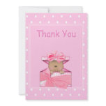 African American Baby Girl Thank You Note invitations