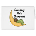 African American Baby on Moon Summer