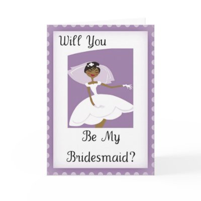 African American Be My Bridesmaid Bridal Accessory by Be_My_Valentine
