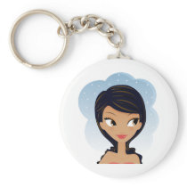 African American beauty keychains