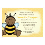 African American Bee Baby Shower  Invitation