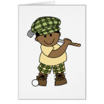 African American  Boy Golfer cards