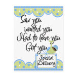 African American Boy Special Delivery Cards Postcard