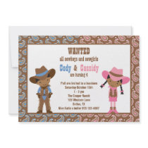 African American Cowboy and Cowgirl Invitations