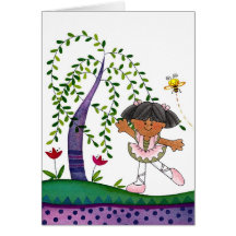 African American Dancing Girl Cards