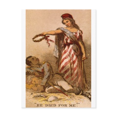 African American dying - Civil War image 1863 by HistoryInFrame