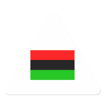African American Flag Triangle Sticker