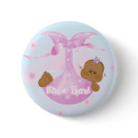 African American Girl She's Here buttons