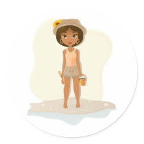 African American Girl stickers
