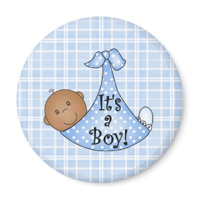 African American It's a Boy Refrigerator Magnet by new_baby