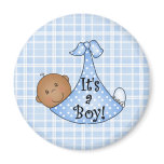 African American It's a Boy magnets