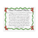 African-American Kids Letter to President Obama postcards