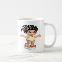 African american little girl coffee mug
