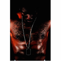 African American Man photo sculpture