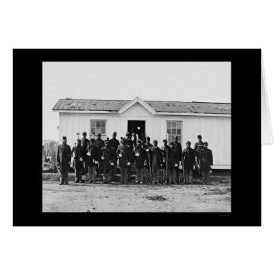 African American Military Band 1865 by lc_civilwar