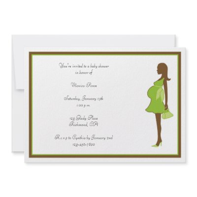 African American Mum Baby Shower Invitation by mymimipie