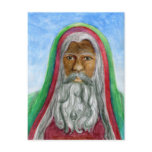 African American Old World Santa