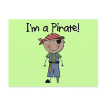 African American Pirate Boy T shirts and Gifts Postcards