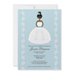 African American Pretty Bridal Shower Invitations