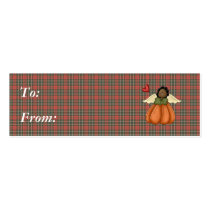 african american pumpkin angel business card template