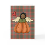 african american pumpkin angel card