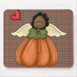 african american pumpkin angel mouse mats