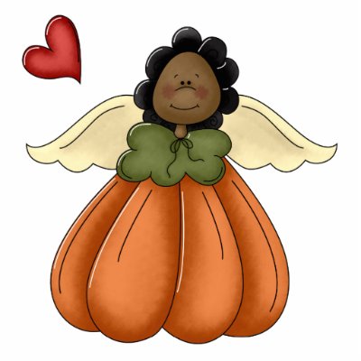 african american pumpkin angel photo sculptures by doonidesigns