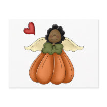 african american pumpkin angel post cards