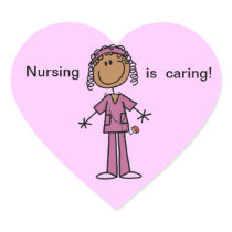 African American Stick Figure Nurse