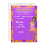 African American Sweet 16 Party Invitations