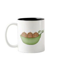 African American Triplets in Pea Pod Mug