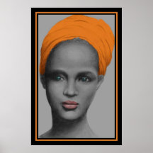 African American Woman Portrait Posters