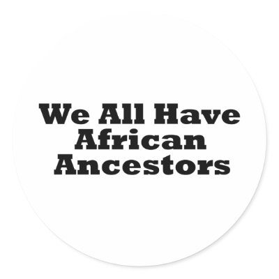 African Ancestors Round Sticker by scribblesandsuch