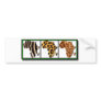 African Animal Collage2 Bumper Sticker