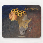 African Animal Texture Map of AFRICA Wildlife