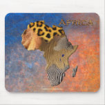 African Animal Texture Map of AFRICA Wildlife