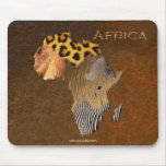 African Animal Texture Map of AFRICA Wildlife