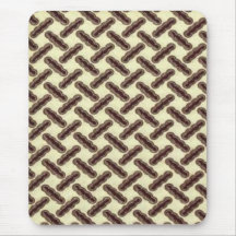 African ankara peanut fabric mouse pad