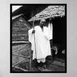 African Chief at the Pan-American Exposition 1901 Print