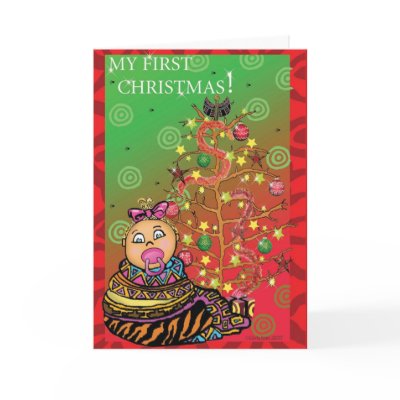 African Christmas 1 Card by Eish_Studio