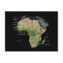 African Continent map Post Card