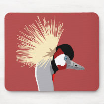 African Crowned Crane Mouse Pad mousepads