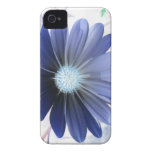 African Daisy Glowing Blue iPhone 4 Case