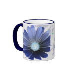 African Daisy Glowing Blue Mug