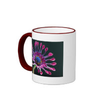 African Daisy's 15oz Ringer Mug