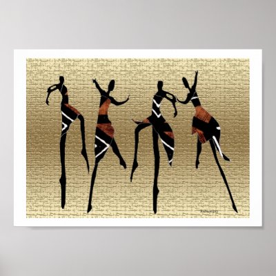 African Dance Group Poster by Redman4u2